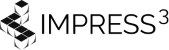 Impress3 Media Logo: Dark